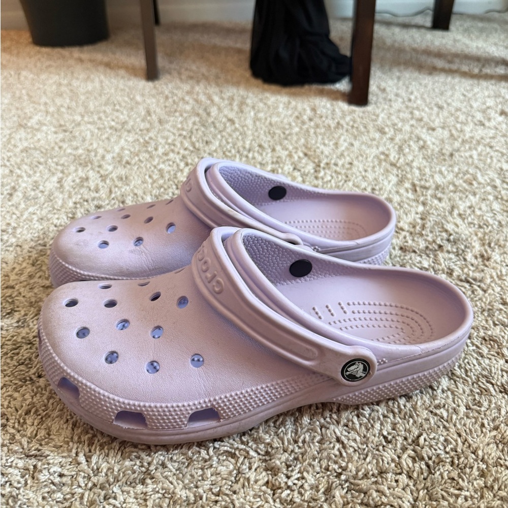 Purple Crocs